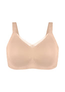 Songful Plus Size Seamless Wireless Supportive Full Coverage Mesh Crossover Bra-15
