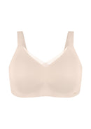 Songful Plus Size Seamless Wireless Supportive Full Coverage Mesh Crossover Bra-20