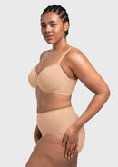 Bramela Miya SoftSense Comfort Lightly Lined T-shirt Back Smoothing Underwire Plus Size Bra Everyday Bra-3