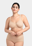 Bramela Alina Full Coverage Underwire Bra Plus Size Supportive Unlined Adjustable Strap Comfort Fit T-Shirt Style-8