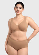 Bramela Esme Minimizer Bras for Women Plus Size Full Coverage No Padding Unlined T Shirt Bra Seamless Underwire Cool Comfort Daily Bras-2