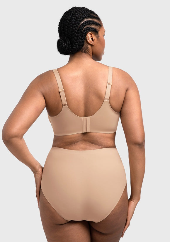 Full Coverage Plus Size T-Shirt Bra with Silky Satin Feel