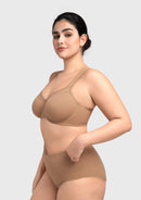 Bramela Alina Full Coverage Underwire Bra Plus Size Supportive Unlined Adjustable Strap Comfort Fit T-Shirt Style-4