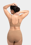 Bramela Alina Full Coverage Underwire Bra Plus Size Supportive Unlined Adjustable Strap Comfort Fit T-Shirt Style-5