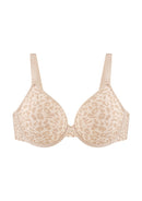 Bramela Leopard wild Unlined Plus Size Breathable Soft Mesh No Padding Underwire Bra-8